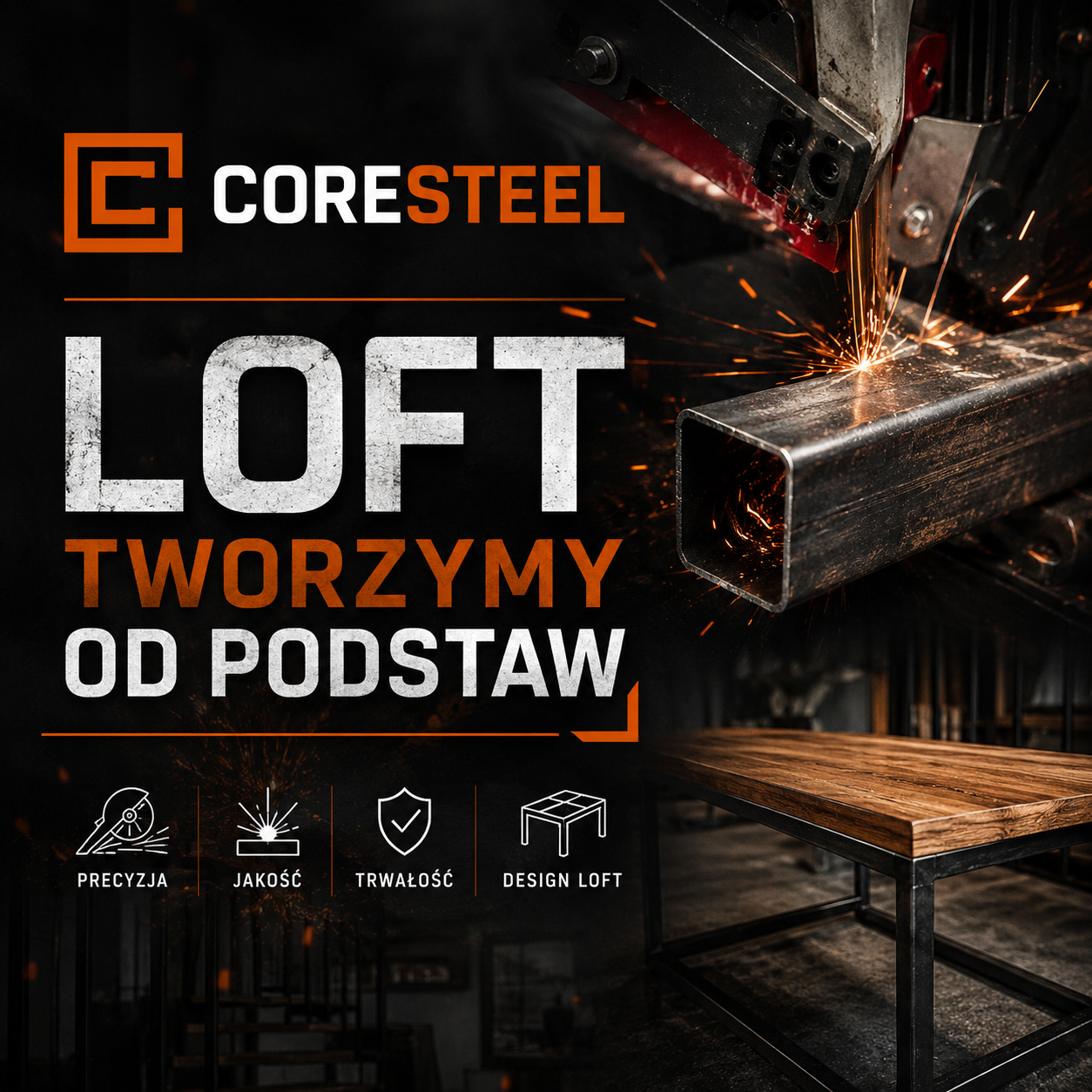 CORESTEEL loft tworzymy od podstaw